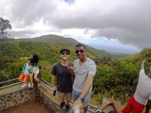 Johan and Byoungz at Black RIver National Park Gorges Lookout