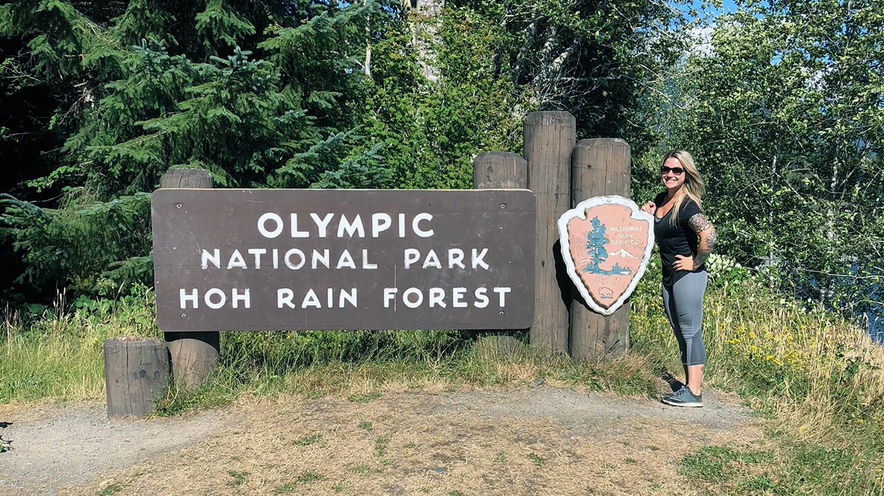 Hoh Rainforest Entrance Sign