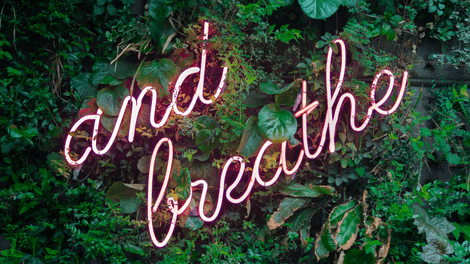 Ujjayi Breathing Neon Sign