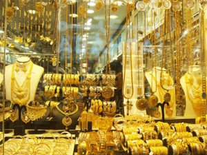 Window of Dubai's Gold Souk