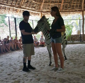 Jenny and Byoungz at cheetahs rock