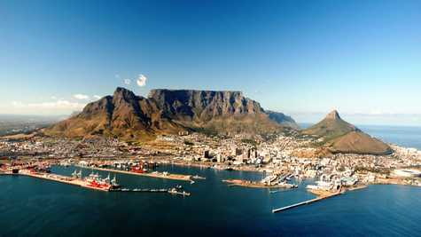 Aerial View of Cape Town