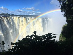 Rainbow at Victoria Falls